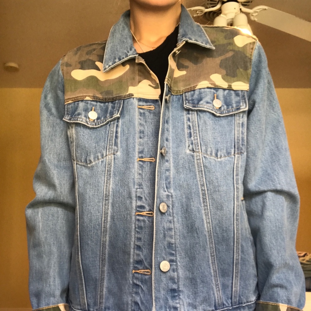 Camo Denim Jacket